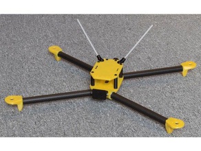 axel impreso en 3d quadcopter v2 brazos de fibra carbono r c vehículos La impresión drone la vista primera persona vuelo a volar el fpv línea los multicopter pla quad control radio remoto 3d print model - Mito3D