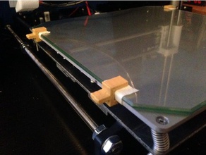 pinza para fijar cristal cama caliente fijación de la abrazadera Impresora 3d accesorios 3d print model - Mito3D