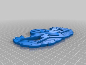 eod kıdemli rozet yengeç patlayıcı madde 3d print model - Mito3D