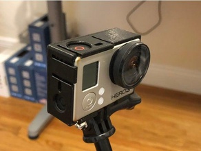 a gopro hero 3+ moldura câmera 3d print model - Mito3D