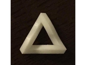 mc escher impossible triangle math art object 3d print model - Mito3D