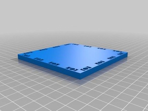 4x4 base magnética brinquedo & acessórios para jogos personalizado 3d print model - Mito3D