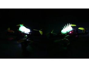 vertex2 25 3rs 4 led race fin r c vehicles 3d print model - Mito3D