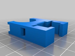pixel quadrati titolare - pvc 3d print model - Mito3D