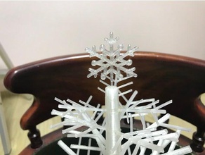 snowflake decor 3d print model - Mito3D