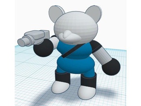 ratman spacefarer toy & game accessories miniature rpg scifi skaven starfinder ysoki 3d print model - Mito3D