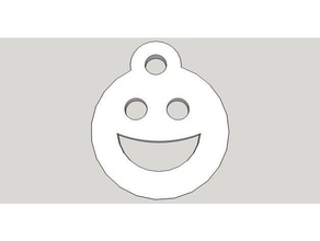 llavero cara sonrisa 3d-drucken 3d print model - Mito3D