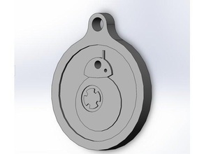 bb8 keychain keychains star wars 3d print model - Mito3D