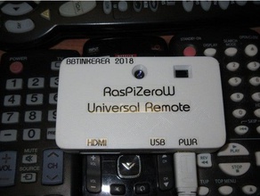 raspberry pi zero ir case computer cable remote sensor lirc media control tv 3d print model - Mito3D