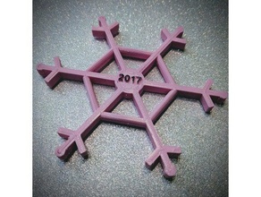 2017 blockscad kartanesi blockscadsnowflake bolcokscad Noel 3d print model - Mito3D