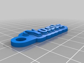 yassir llaveros personalizado 3d print model - Mito3D