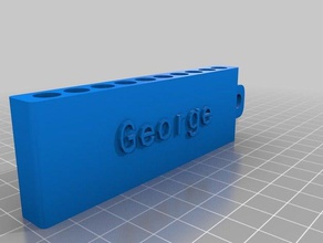 george ' s golf-tee-Träger sport & im freien kundengebundene 3d print model - Mito3D