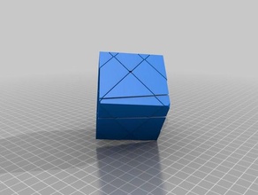 offset rubiks cube Rätsel kundengebundene rubix 3d print model - Mito3D