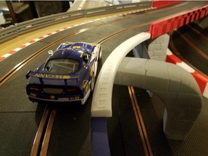 slot car track boarders r3 inside & r4 insdie hobby 1 32 scale scalextric slotcar 3d print model - Mito3D