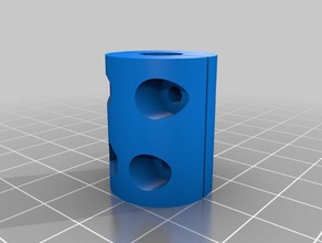 my customized parametric z-axis coupler stepper threaded rod coupling 5mm-79mm 3d printer parts 3d print model - Mito3D