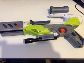 nerf do focinho brinquedo & acessórios para jogos barril extensão o flash módulo de elasticidade barrel gun 3d print model - Mito3D