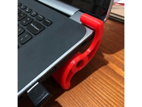 fulcrum laptop stand computer 3d print model - Mito3D