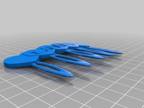 fermacapelli-lilly accesorios cuoricini fermacapelli 3d print model - Mito3D