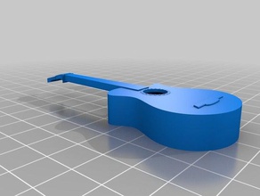 Miniatur-Gitarre 3d-drucken Gitarren der Miniatur Musik 3d print model - Mito3D