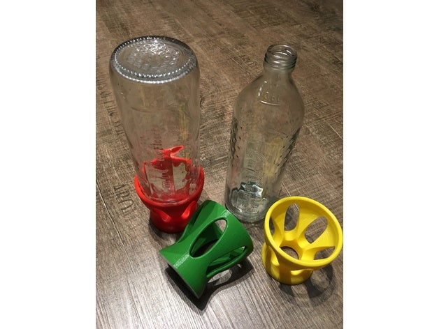 emil flasche 600ml ölür mutfak ve yemek şişe bottleholder tutucu 3D print model - Mito3D