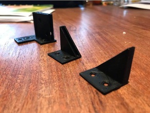 ikea lack table enclosure parts - 3mm plates hinge corners filament guide 3d printer accessories 3d print model - Mito3D