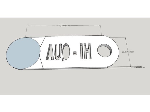 llave para carro compra - hola-qua La impresión en 3d 3D print model - Mito3D