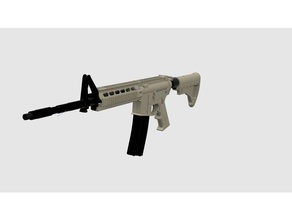 Replik m4-Gewehr - 3d-druckbar sein Waffen 3d print model - Mito3D