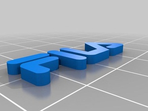logotipo da fila a moda o desgaste 3d print model - Mito3D