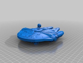 millenium falcon star wars toys & games flyers fun 3d print model - Mito3D