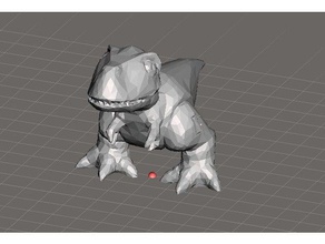 sevimli trex poly düşük hayvanlar hayvan dinozor t-rex 3d print model - Mito3D