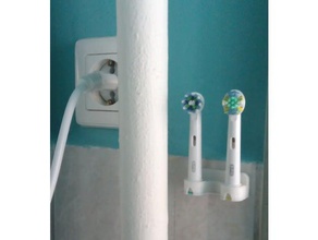 oral-b, dois porta-escova de dentes casa banho oral b escova 3d print model - Mito3D