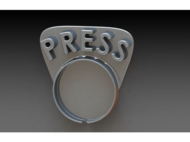 xiaomi campainha A impressão 3d bell o botão porta da titular prima push 3D print model - Mito3D