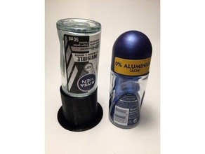 deodorante roll-on a testa in giù stand bagno openscad 3d print model - Mito3D