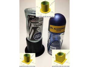 personnalisable déodorant à l'envers stand la salle de bains customizer openscad 3d print model - Mito3D