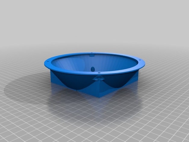 100 mm 165 speaker adapter automotive car case holder mount 3D print model - Mito3D