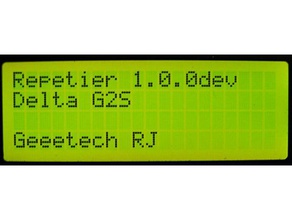 geetech g2s configuração repetier de firmware Impressoras 3d delta pro geeetech 3d print model - Mito3D