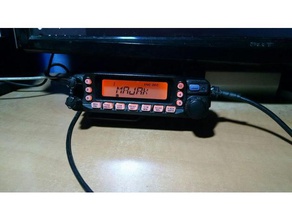 yaesu ft-7800 remoto de la cara montaje en panel hobby los radioaficionados hamradio radioafición soporte 3d print model - Mito3D