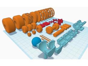 ruote mozzi i veicoli axel assale hub rc auto ruota la del veicolo mozzo di montaggio 3d print model - Mito3D