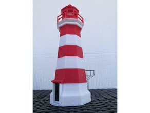 brier island lighthouse edifici e strutture edificio luce faro 3d print model - Mito3D