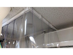 la caída del techo de cortina titular sistema en el suspendido 3d print model - Mito3D