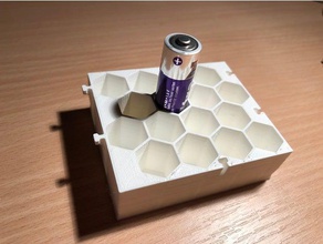 aa soporte de la batería portaherramientas y cajas apilable 3d print model - Mito3D