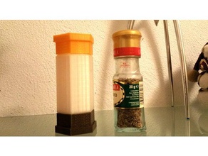 spices jar containers portaspezie spice organizer 3d print model - Mito3D