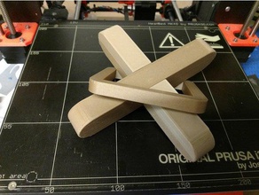 rotação cross quebra-cabeça quebra-cabeças a cruz 3d print model - Mito3D