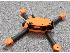 axel's 3d printed fpv quadcopter carbon fiber arms r c vehicles printing drone flight flying quad 3d print model - Mito3D