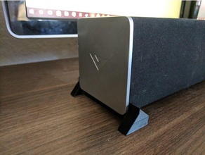 vizio 38 51 barra de sonido gradas la electrónica speakerstand pie 3d print model - Mito3D