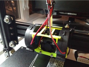 fan duct support dual blower, radial mount tevo tarantula 3d-Drucker Teile 3d print model - Mito3D