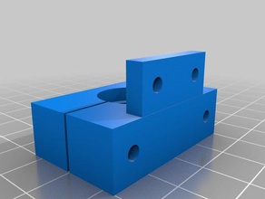 e3d v6 mount ender 2 3d printer parts creality hotend ender-2 3d print model - Mito3D