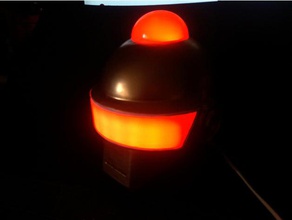 daft punk helmet lamp electronics led 3d print model - Mito3D