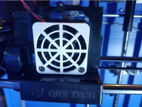 40mm fan guard 3d printer parts qidi tech x-one 3d print model - Mito3D