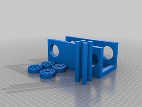 tamamen 3d yazdırılabilir taşıyan filament tutucu baskı 3d print model - Mito3D